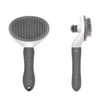 1Pcs Pet Hair Removal Brush Dog Hair Comb Stainless Steel Automatic Hair Fading Cat Comb Pet Cleaning Grooming Supplies